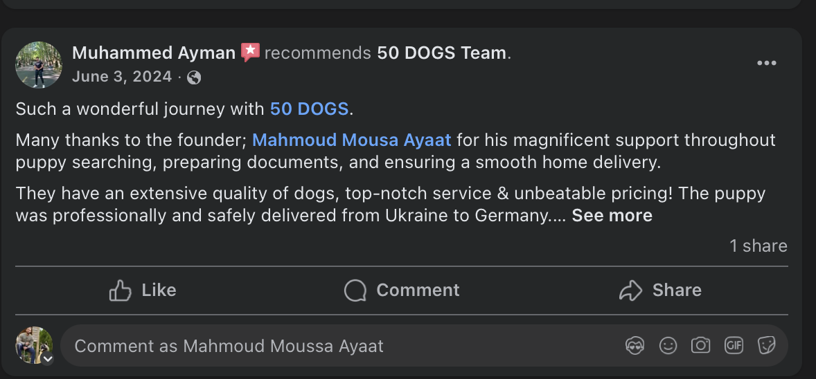 Pomeranian (Ukraine to Germany)