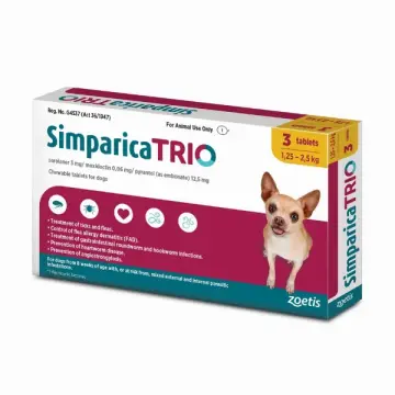 Simparica Trio 1,3 - 2,5 kg ( 1 Tablet )