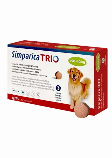 Simparica Trio 20 - 40 kg ( 1 Tablet )